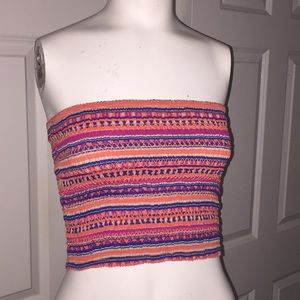 Guess Thelma Smocked Tube Top